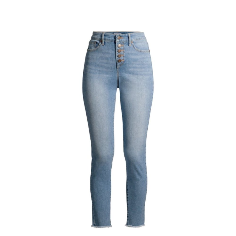Sofia Vergara Rosa High Rise Frayed Hem Jeans